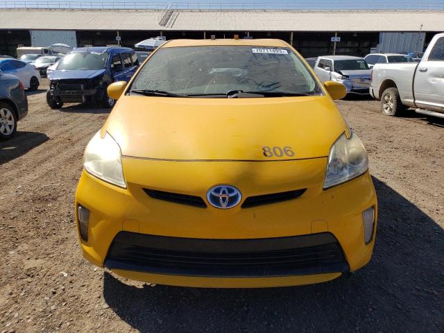 JTDKN3DU9C1571462 - 2012 TOYOTA PRIUS YELLOW photo 5