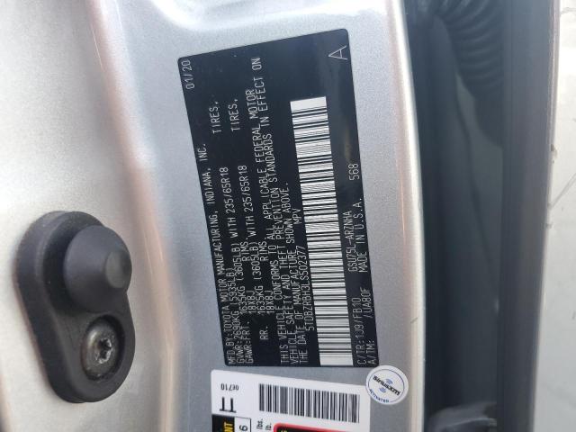 5TDBZRBH3LS502377 - 2020 TOYOTA HIGHLANDER L SILVER photo 14