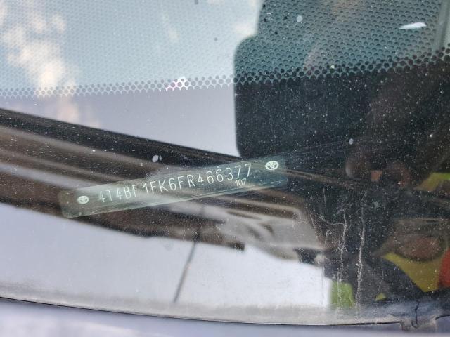 4T4BF1FK6FR466377 - 2015 TOYOTA CAMRY LE CHARCOAL photo 12