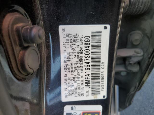 JHMFA16547S004680 - 2007 HONDA CIVIC LX Qara foto 13