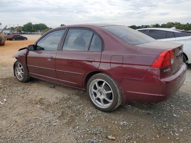 2HGES15503H604644 - 2003 HONDA CIVIC LX BURGUNDY photo 2