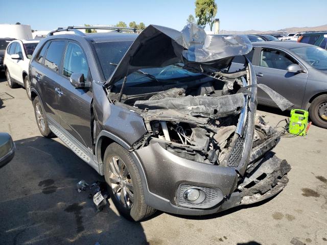 5XYKUDA28BG180426 - 2011 KIA SORENTO EX CHARCOAL photo 4