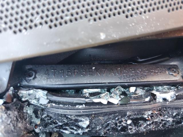 4T1BF3EK7AU539353 - 2010 TOYOTA CAMRY BASE TURQUOISE photo 12