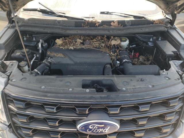 1FM5K8GT1GGC48785 - 2016 FORD EXPLORER SPORT GRAY photo 11