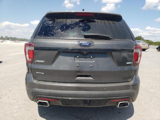 1FM5K8GT1GGC48785 - 2016 FORD EXPLORER SPORT GRAY photo 6