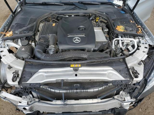 55SWF4KB5HU221104 - 2017 MERCEDES-BENZ C 300 4MATIC SILVER photo 11