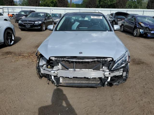 55SWF4KB5HU221104 - 2017 MERCEDES-BENZ C 300 4MATIC SILVER photo 5