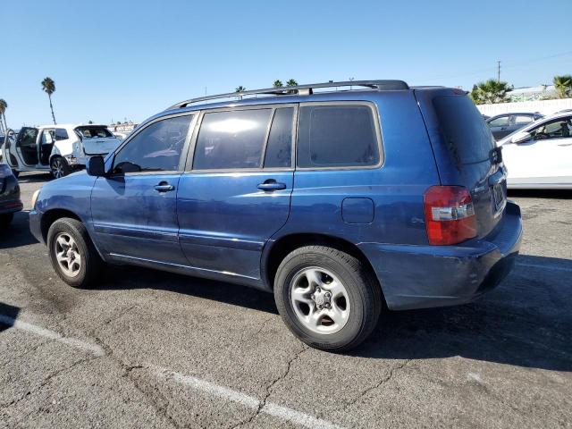 JTEGD21A360153031 - 2006 TOYOTA HIGHLANDER BLUE photo 2