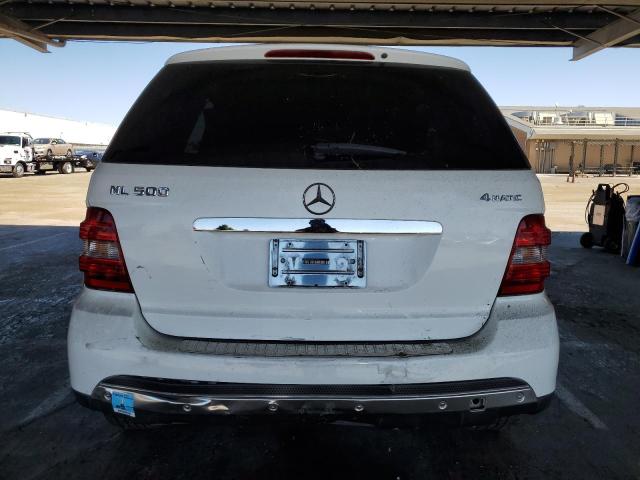 4JGBB75E96A131443 - 2006 MERCEDES-BENZ ML 500 WHITE photo 6