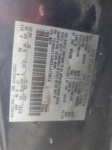 1FMRU15W01LA72813 - 2001 FORD EXPEDITION XLT 蓝色 照片 12