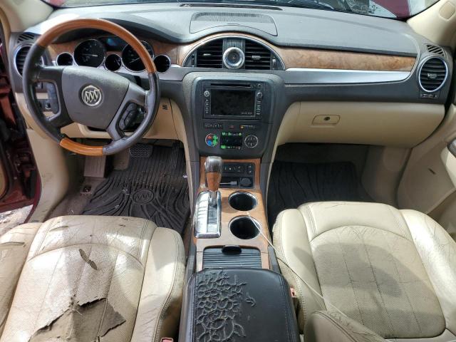 5GALRBED1AJ198224 - 2010 BUICK ENCLAVE CXL წითელი ფოტო 8