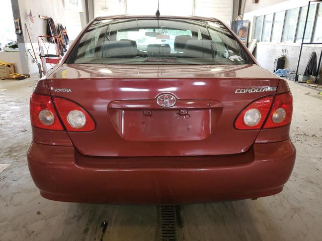 2T1BR32E05C392841 - 2005 TOYOTA COROLLA CE RED photo 6