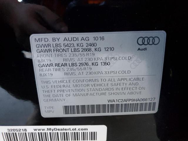 WA1C2AFP9HA066127 - 2017 AUDI Q5 PREMIUM BLACK photo 13