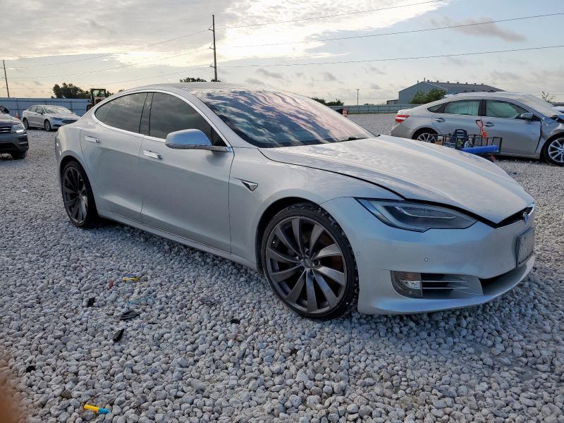 5YJSA1E25HF193295 - 2017 TESLA MODEL S SILVER photo 4