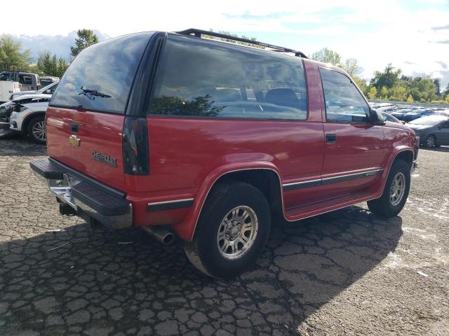 1GNEK18K2NJ358558 - 1992 CHEVROLET BLAZER K1500 RED photo 3