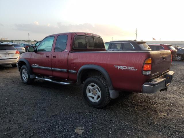 5TBRT34101S212441 - 2001 TOYOTA TUNDRA ACCESS CAB BURGUNDY photo 2