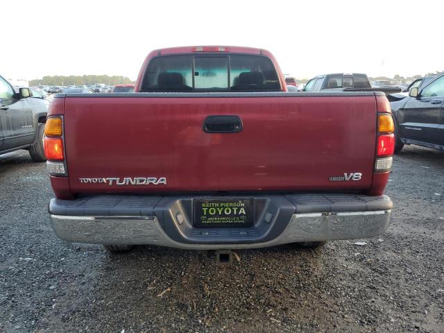 5TBRT34101S212441 - 2001 TOYOTA TUNDRA ACCESS CAB 勃艮第红 照片 6
