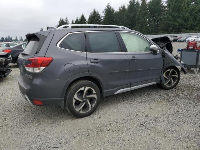 JF2SKARC0NH529366 - 2022 SUBARU FORESTER TOURING GRAY photo 3