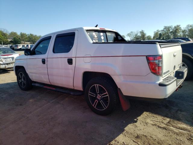 5FPYK1F72EB010181 - 2014 HONDA RIDGELINE SPORT WHITE photo 2