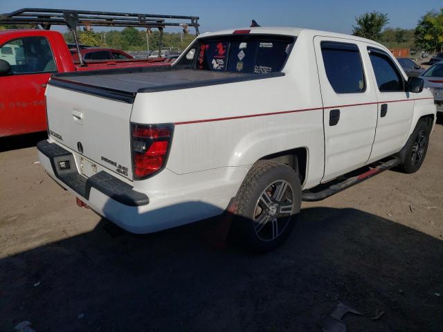 5FPYK1F72EB010181 - 2014 HONDA RIDGELINE SPORT WHITE photo 3