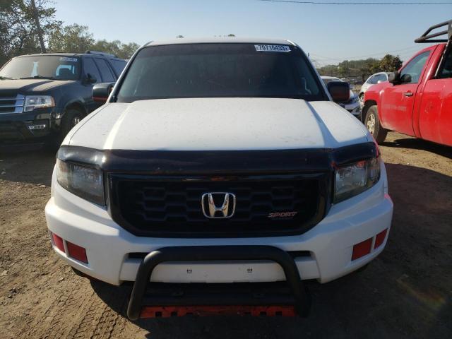 5FPYK1F72EB010181 - 2014 HONDA RIDGELINE SPORT WHITE photo 5