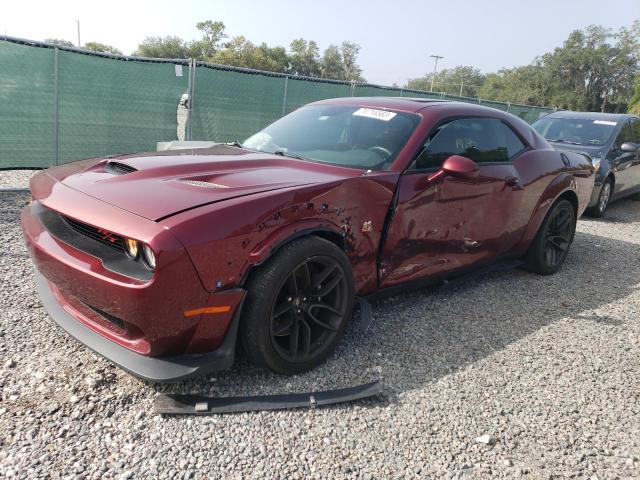 2C3CDZFJ3KH690061 - 2019 DODGE CHALLENGER R/T SCAT PACK MAROON photo 1