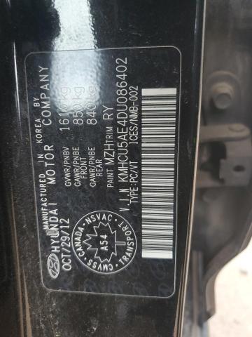 KMHCU5AE4DU086402 - 2013 HYUNDAI ACCENT GLS 黑色 照片 12