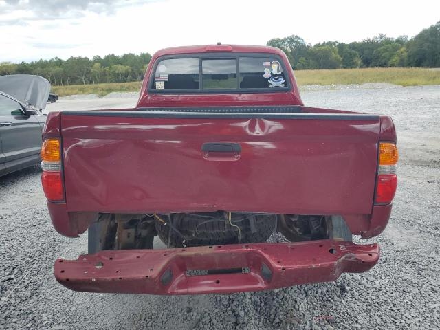 5TEGN92N94Z460065 - 2004 TOYOTA TACOMA DOUBLE CAB PRERUNNER BURGUNDY photo 6