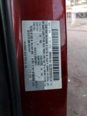 JM1CR2W30A0382726 - 2010 MAZDA 5 MAROON photo 12