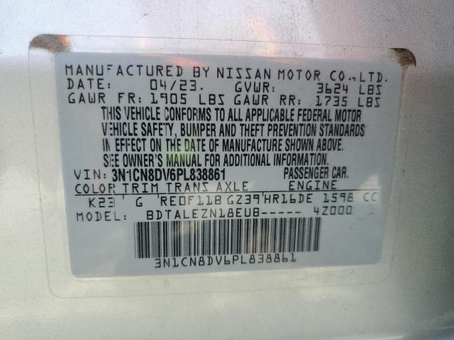 3N1CN8DV6PL838861 - 2023 NISSAN VERSA S 银色 照片 13