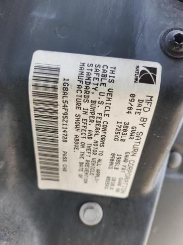 1G8AL54F95Z114728 - 2005 SATURN ION LEVEL 3 SILVER photo 12