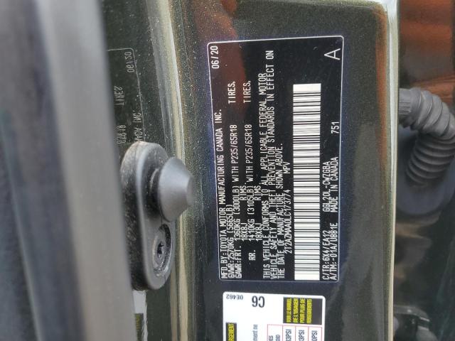 2T2AZMAA0LC173774 - 2020 LEXUS RX 350 BASE GREEN photo 13