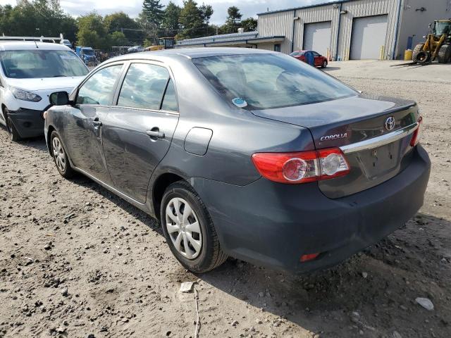 2T1BU4EE1BC745034 - 2011 TOYOTA COROLLA BASE GRAY photo 2