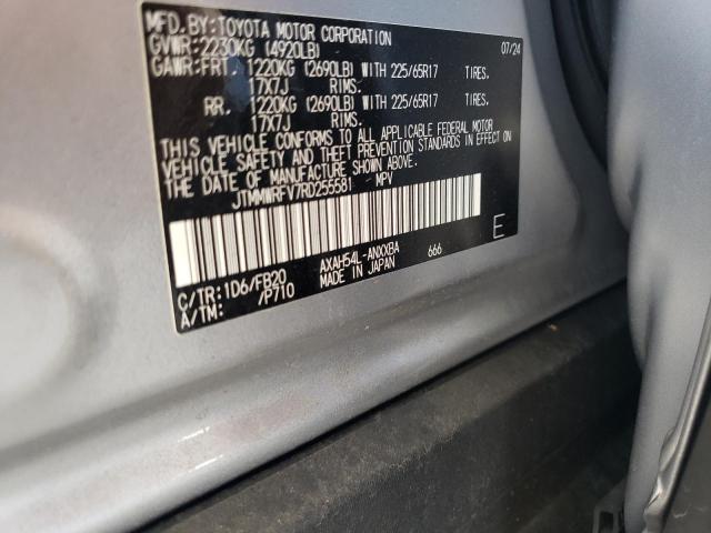 JTMMWRFV7RD255581 - 2024 TOYOTA RAV4 LE SILVER photo 13