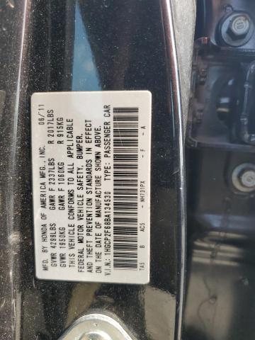 1HGCP2F68BA134530 - 2011 HONDA ACCORD SE BLACK photo 12