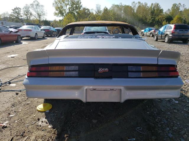 1G1AP87L6BN116817 - 1981 CHEVROLET CAMARO SILVER photo 6