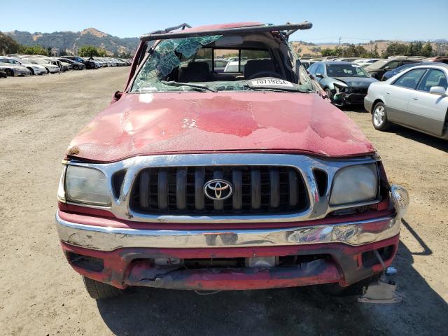 5TEGN92N32Z884225 - 2002 TOYOTA TACOMA DOUBLE CAB PRERUNNER RED photo 5