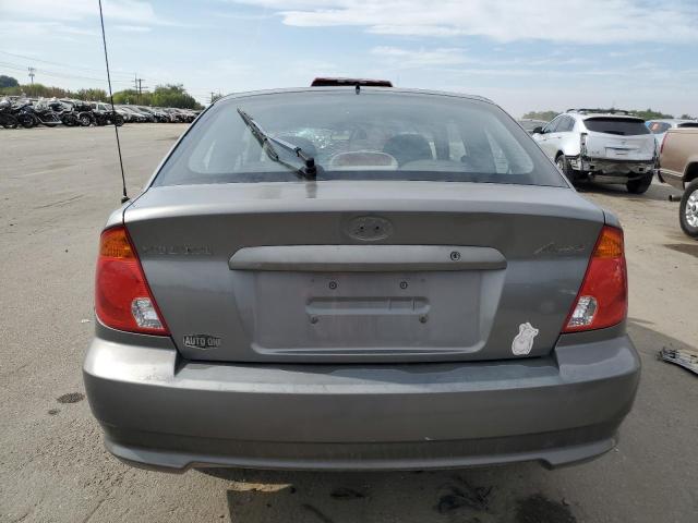 KMHCG35C34U290855 - 2004 HYUNDAI ACCENT GL GRAY photo 6