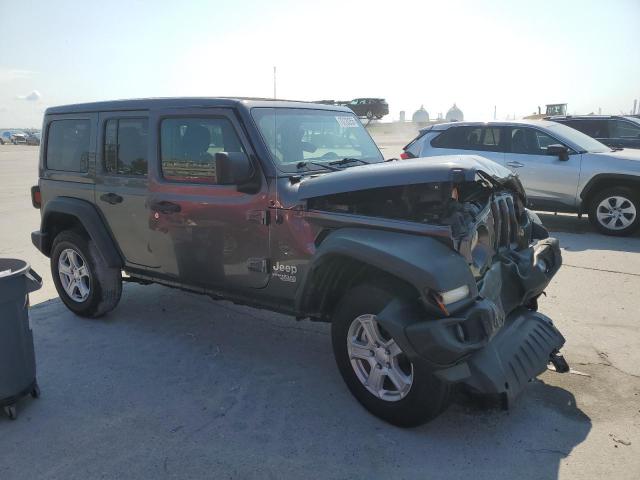 1C4HJXDN5MW515187 - 2021 JEEP WRANGLER UNLIMITED SPORT GRAY photo 4