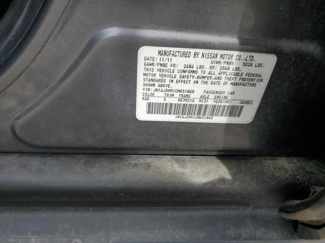 JN1AJ0HR1CM451846 - 2012 INFINITI EX35 BASE رمادي صورة 14