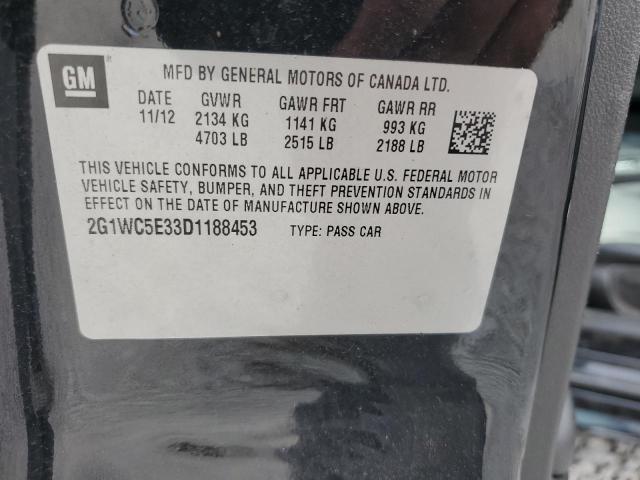 2G1WC5E33D1188453 - 2013 CHEVROLET IMPALA LTZ 黑色 照片 12