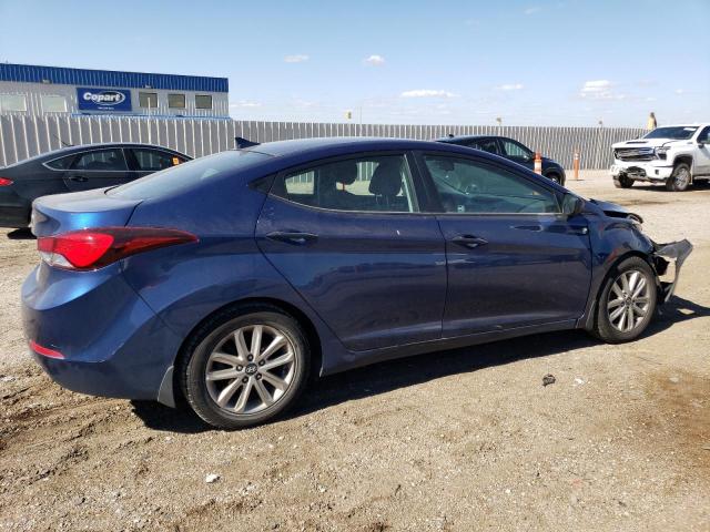 5NPDH4AE2FH601482 - 2015 HYUNDAI ELANTRA SE BLUE photo 3