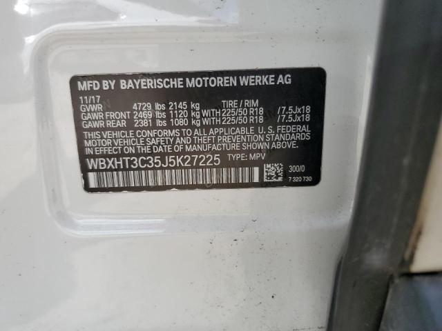 WBXHT3C35J5K27225 - 2018 BMW X1 XDRIVE28I WHITE photo 13