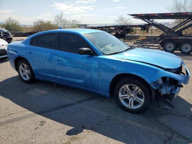 2C3CDXBG4PH675235 - 2023 DODGE CHARGER SXT BLUE photo 4