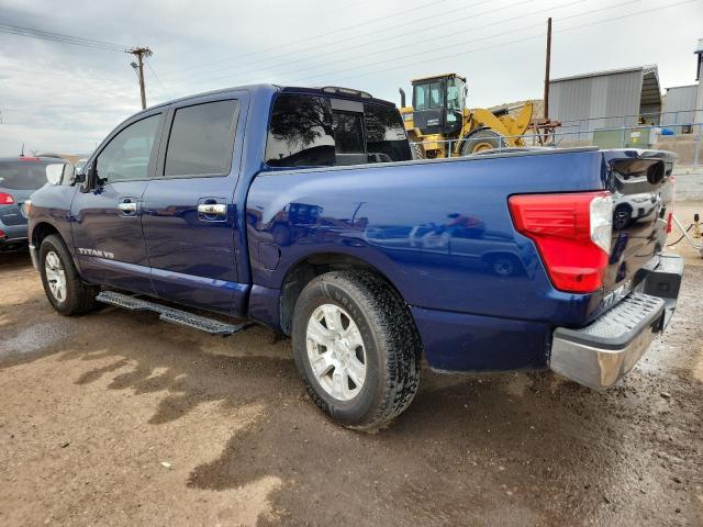 1N6AA1EJ3JN500101 - 2018 NISSAN TITAN S BLUE photo 2
