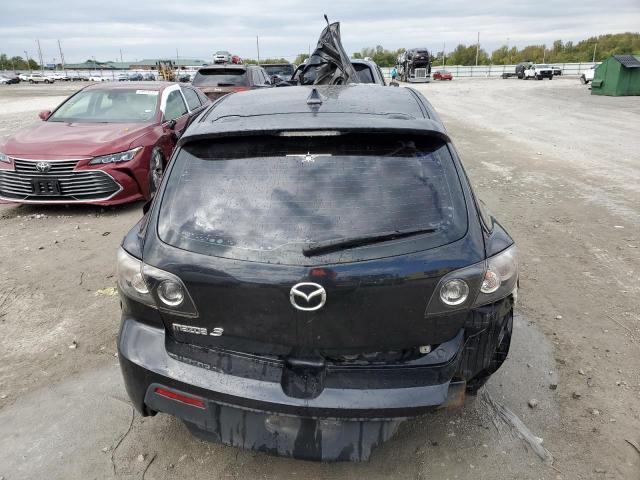 JM1BK343181878826 - 2008 MAZDA 3 HATCHBACK BLACK photo 6