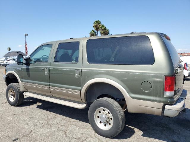 1FMNU43S61EA90186 - 2001 FORD EXCURSION LIMITED GREEN photo 2