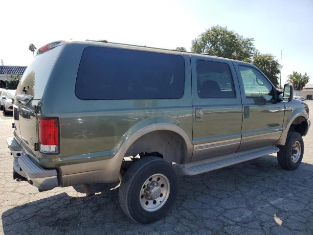 1FMNU43S61EA90186 - 2001 FORD EXCURSION LIMITED GREEN photo 3