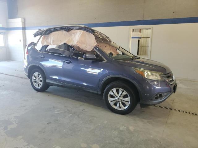 5J6RM4H75DL004693 - 2013 HONDA CR-V EXL BLUE photo 4
