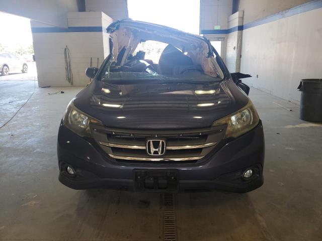 5J6RM4H75DL004693 - 2013 HONDA CR-V EXL BLUE photo 5